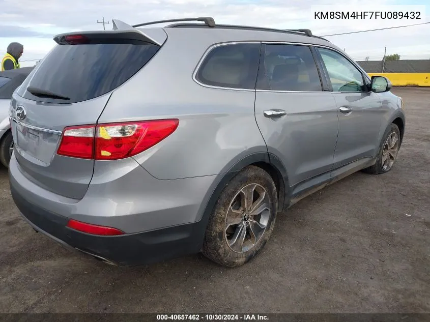 2015 Hyundai Santa Fe Gls VIN: KM8SM4HF7FU089432 Lot: 40657462