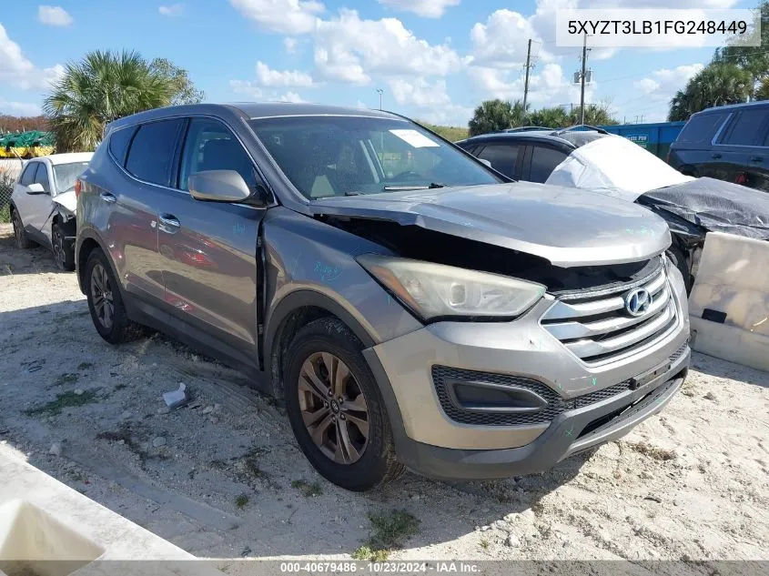 2015 Hyundai Santa Fe Sport 2.4L VIN: 5XYZT3LB1FG248449 Lot: 40679486