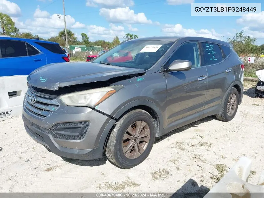 5XYZT3LB1FG248449 2015 Hyundai Santa Fe Sport 2.4L