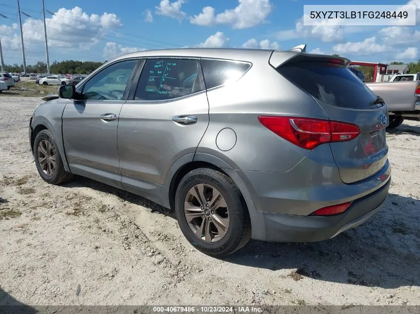 5XYZT3LB1FG248449 2015 Hyundai Santa Fe Sport 2.4L