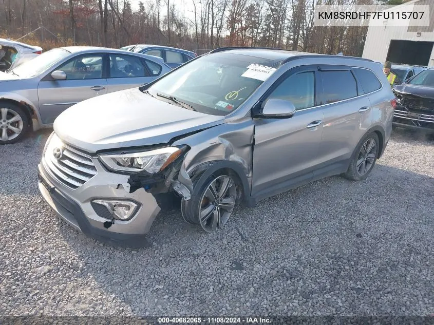 2015 Hyundai Santa Fe Gls VIN: KM8SRDHF7FU115707 Lot: 40682065