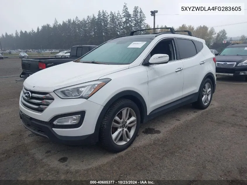 2015 Hyundai Santa Fe Sport 2.0L Turbo VIN: 5XYZWDLA4FG283605 Lot: 40685377