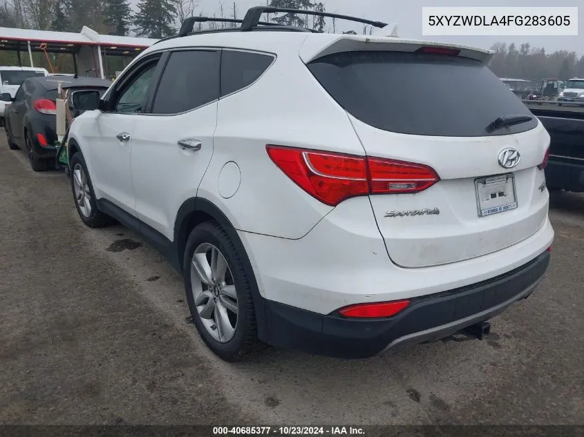 5XYZWDLA4FG283605 2015 Hyundai Santa Fe Sport 2.0L Turbo