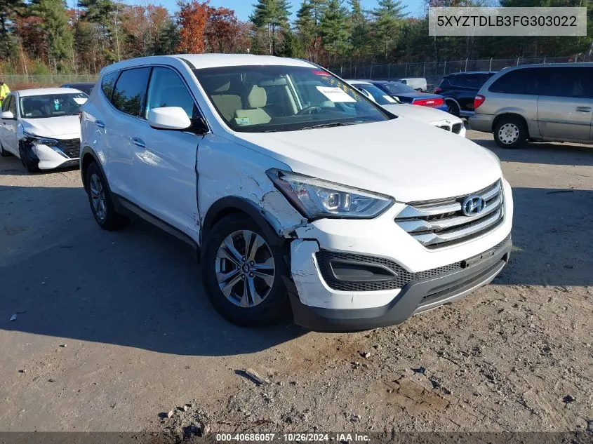 2015 Hyundai Santa Fe Sport 2.4L VIN: 5XYZTDLB3FG303022 Lot: 40686057