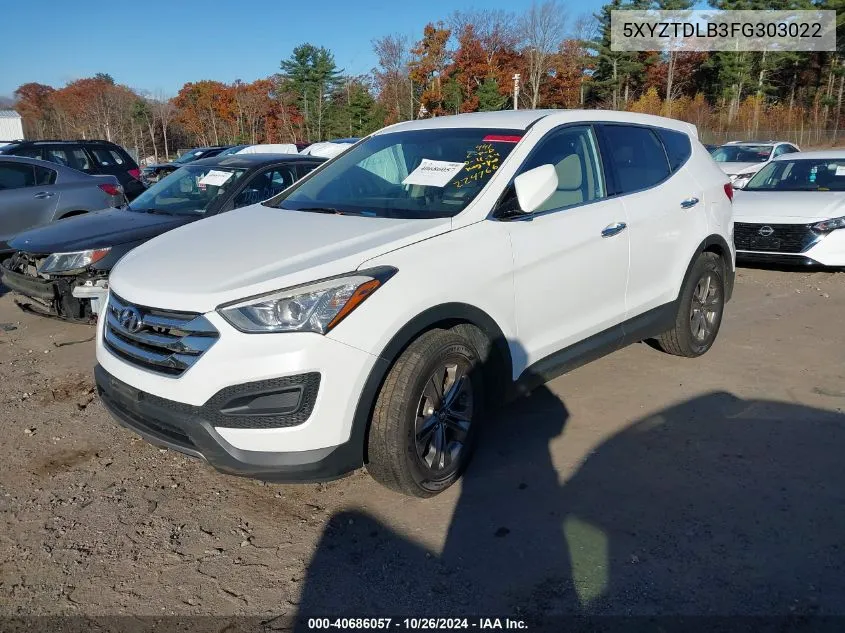 2015 Hyundai Santa Fe Sport 2.4L VIN: 5XYZTDLB3FG303022 Lot: 40686057