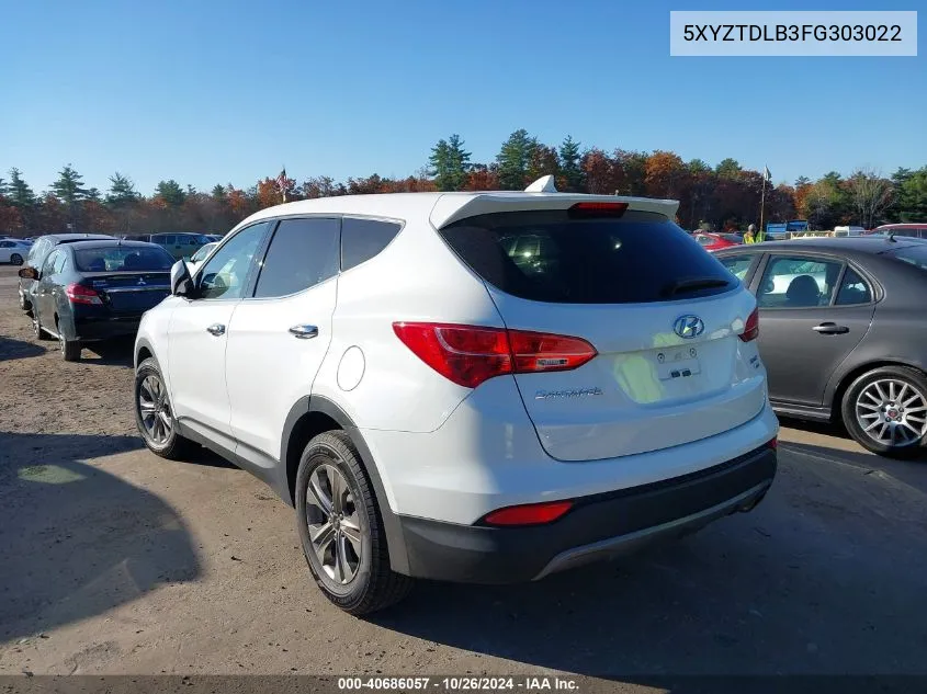 2015 Hyundai Santa Fe Sport 2.4L VIN: 5XYZTDLB3FG303022 Lot: 40686057