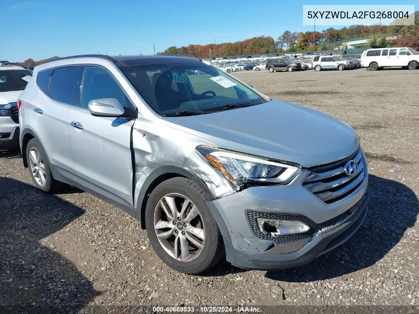 2015 Hyundai Santa Fe Sport 2.0L Turbo VIN: 5XYZWDLA2FG268004 Lot: 40689533