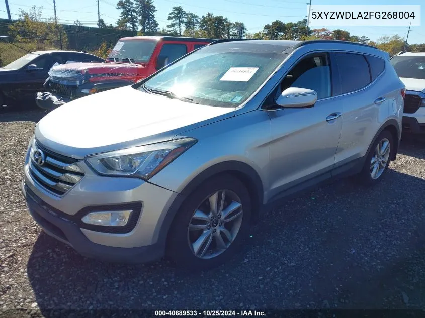 2015 Hyundai Santa Fe Sport 2.0L Turbo VIN: 5XYZWDLA2FG268004 Lot: 40689533