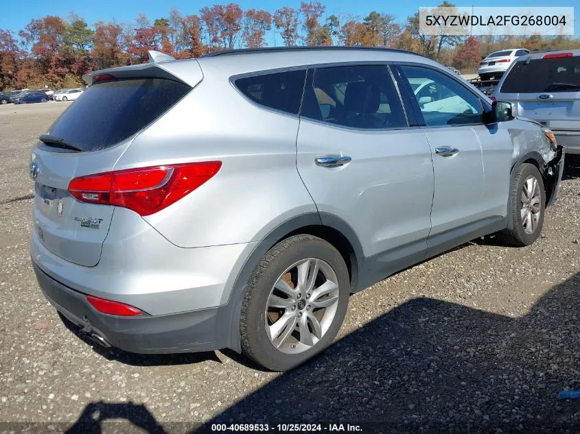 2015 Hyundai Santa Fe Sport 2.0L Turbo VIN: 5XYZWDLA2FG268004 Lot: 40689533