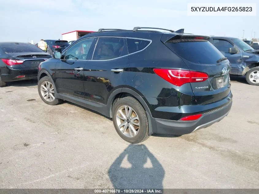 2015 Hyundai Santa Fe Sport 2.0L Turbo VIN: 5XYZUDLA4FG265823 Lot: 40716670