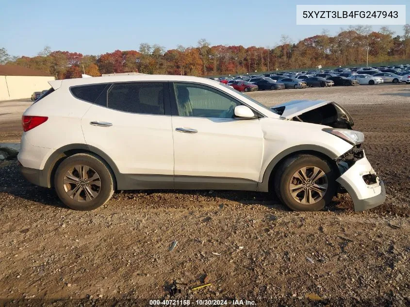 2015 Hyundai Santa Fe Sport 2.4L VIN: 5XYZT3LB4FG247943 Lot: 40721158