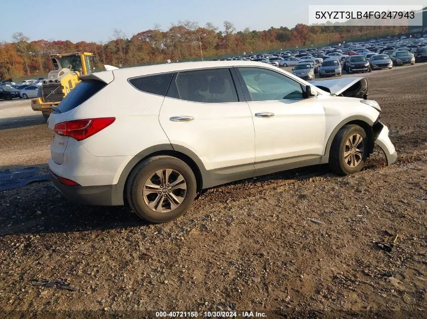 2015 Hyundai Santa Fe Sport 2.4L VIN: 5XYZT3LB4FG247943 Lot: 40721158