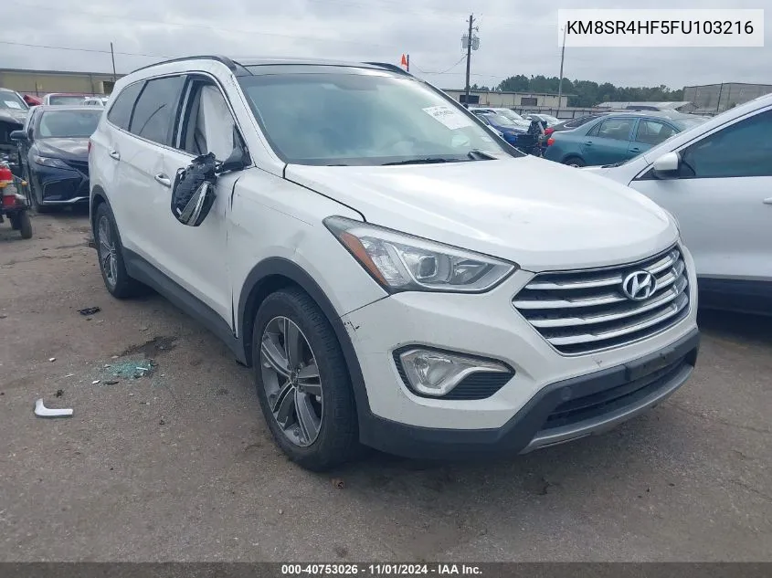 2015 Hyundai Santa Fe Limited VIN: KM8SR4HF5FU103216 Lot: 40753026