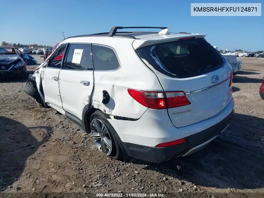 KM8SR4HFXFU124871 2015 Hyundai Santa Fe Gls