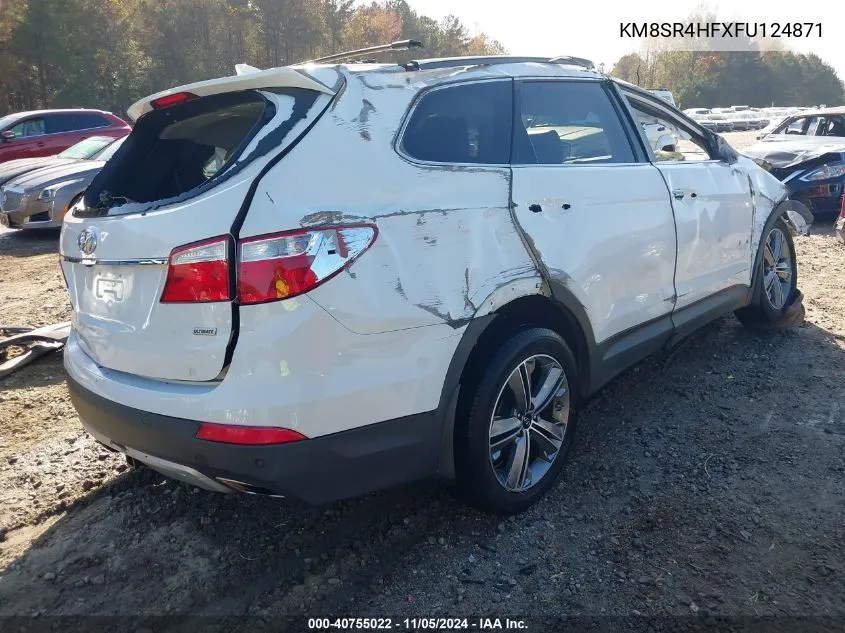 KM8SR4HFXFU124871 2015 Hyundai Santa Fe Gls