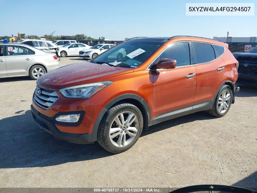 2015 Hyundai Santa Fe Sport 2.0L Turbo VIN: 5XYZW4LA4FG294507 Lot: 40755737