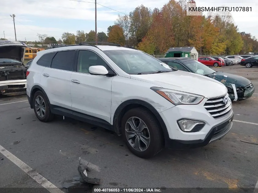 2015 Hyundai Santa Fe Gls VIN: KM8SM4HF7FU107881 Lot: 40786053