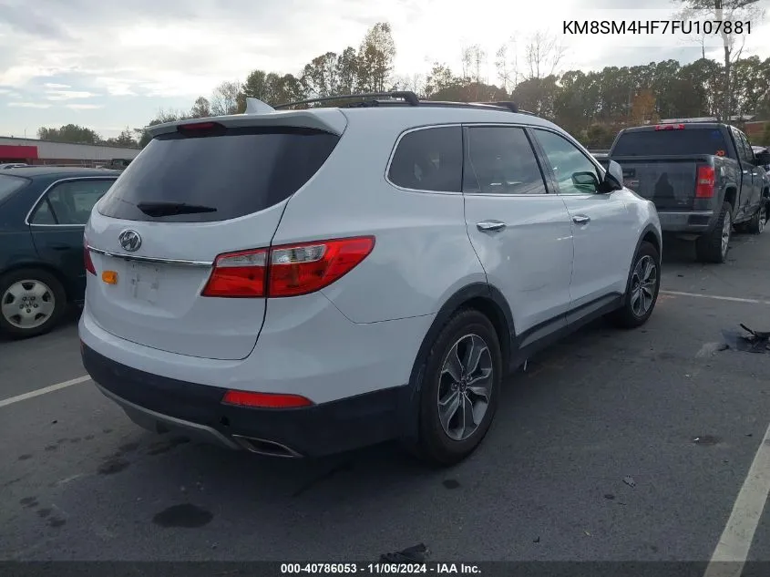 2015 Hyundai Santa Fe Gls VIN: KM8SM4HF7FU107881 Lot: 40786053