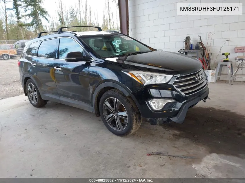 2015 Hyundai Santa Fe Limited VIN: KM8SRDHF3FU126171 Lot: 40825862