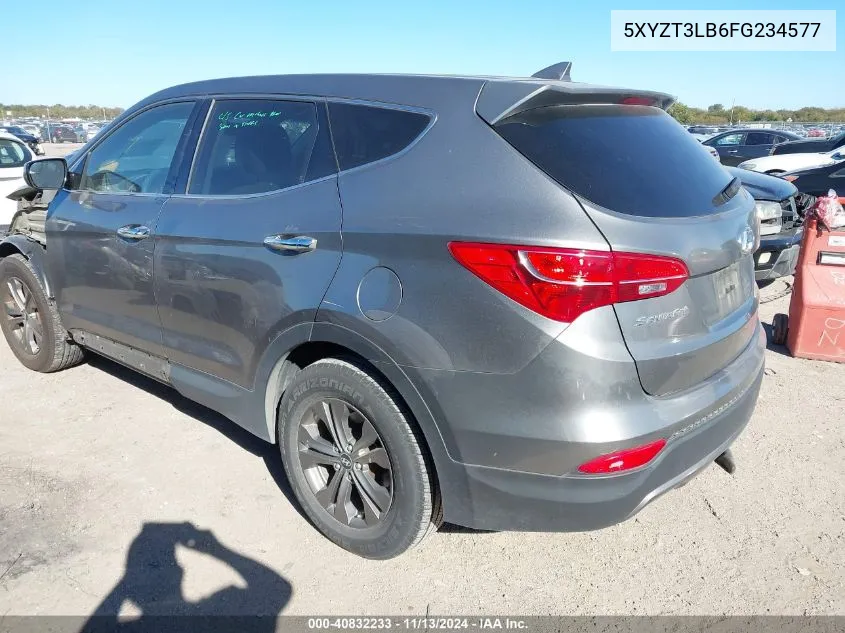 2015 Hyundai Santa Fe Sport 2.4L VIN: 5XYZT3LB6FG234577 Lot: 40832233