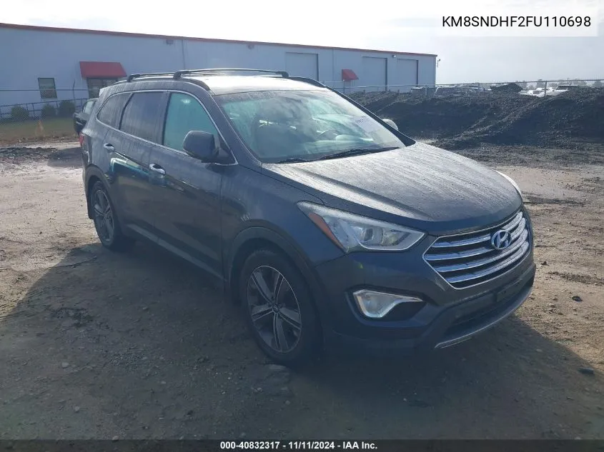 2015 Hyundai Santa Fe Gls VIN: KM8SNDHF2FU110698 Lot: 40832317