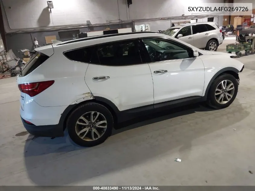 2015 Hyundai Santa Fe Sport 2.0L Turbo VIN: 5XYZUDLA4FG269726 Lot: 40833490