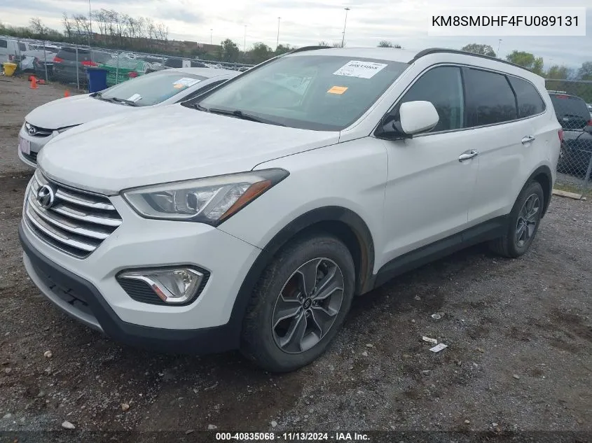 2015 Hyundai Santa Fe Gls VIN: KM8SMDHF4FU089131 Lot: 40835068