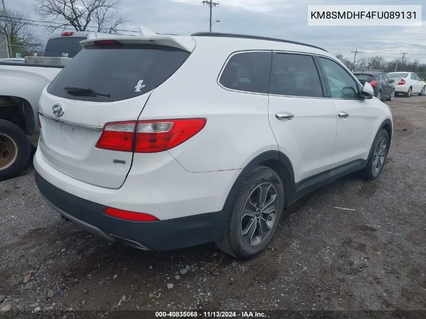 2015 Hyundai Santa Fe Gls VIN: KM8SMDHF4FU089131 Lot: 40835068