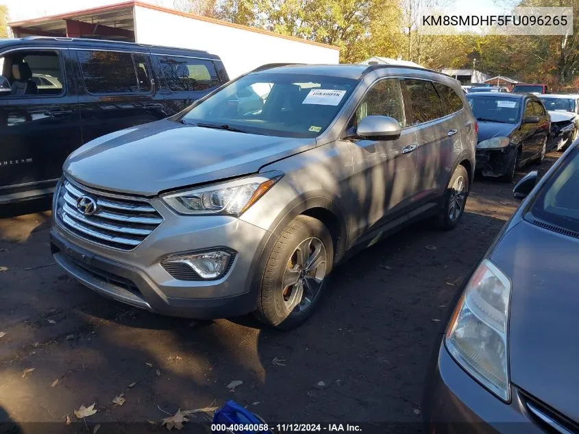 2015 Hyundai Santa Fe Gls VIN: KM8SMDHF5FU096265 Lot: 40840058