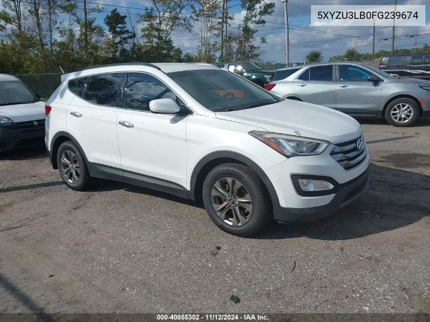 2015 Hyundai Santa Fe Sport 2.4L VIN: 5XYZU3LB0FG239674 Lot: 40855302