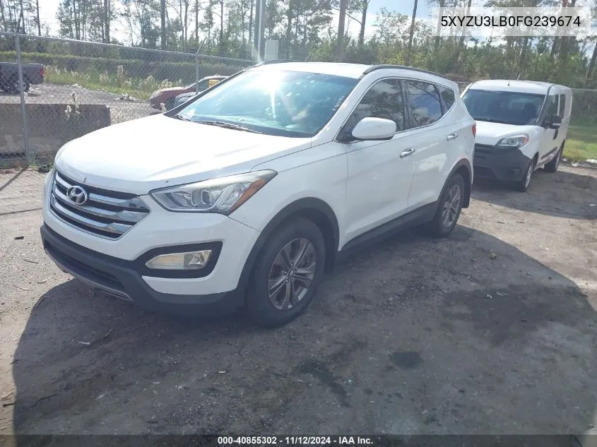 2015 Hyundai Santa Fe Sport 2.4L VIN: 5XYZU3LB0FG239674 Lot: 40855302