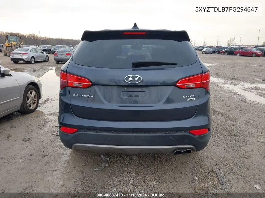 2015 Hyundai Santa Fe Sport 2.4L VIN: 5XYZTDLB7FG294647 Lot: 40887470