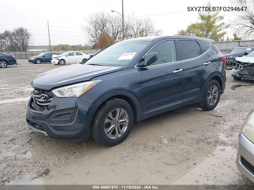 2015 Hyundai Santa Fe Sport 2.4L VIN: 5XYZTDLB7FG294647 Lot: 40887470