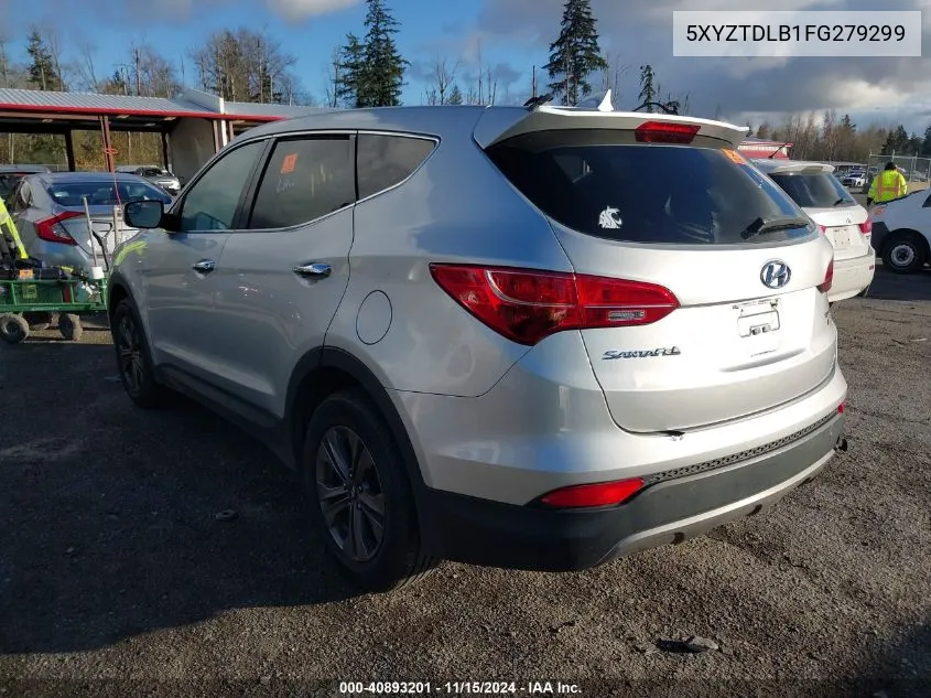 2015 Hyundai Santa Fe Sport 2.4L VIN: 5XYZTDLB1FG279299 Lot: 40893201