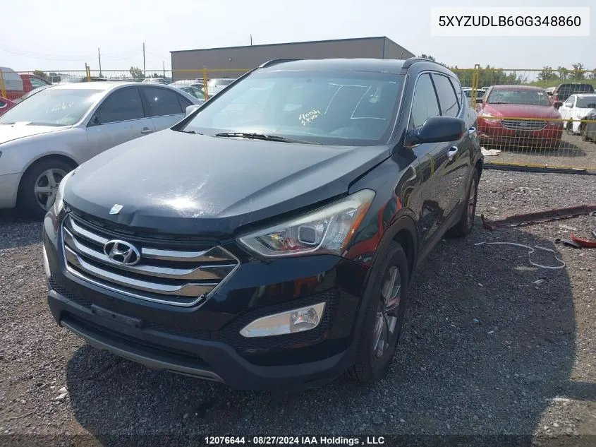 2016 Hyundai Santa Fe Sport 2.4 Premium VIN: 5XYZUDLB6GG348860 Lot: 12076644