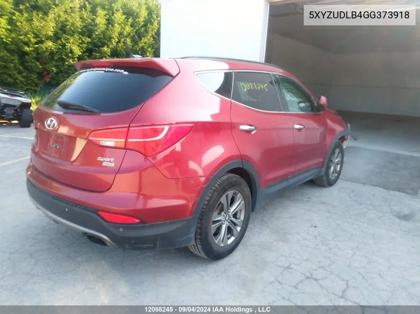 2016 Hyundai Santa Fe Sport 2.4 Premium VIN: 5XYZUDLB4GG373918 Lot: 12088245