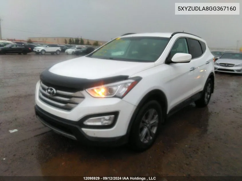 5XYZUDLA8GG367160 2016 Hyundai Santa Fe Sport