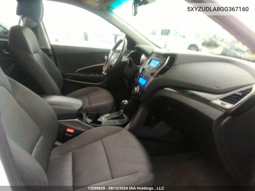 5XYZUDLA8GG367160 2016 Hyundai Santa Fe Sport