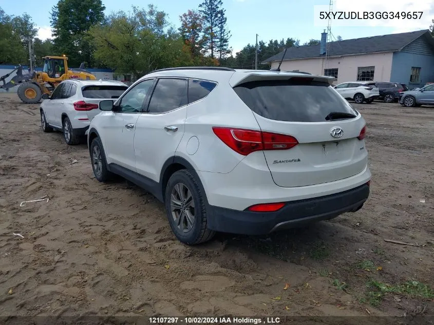 2016 Hyundai Santa Fe Sport 2.4 Premium VIN: 5XYZUDLB3GG349657 Lot: 12107297