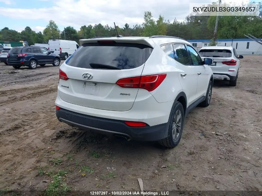 2016 Hyundai Santa Fe Sport 2.4 Premium VIN: 5XYZUDLB3GG349657 Lot: 12107297