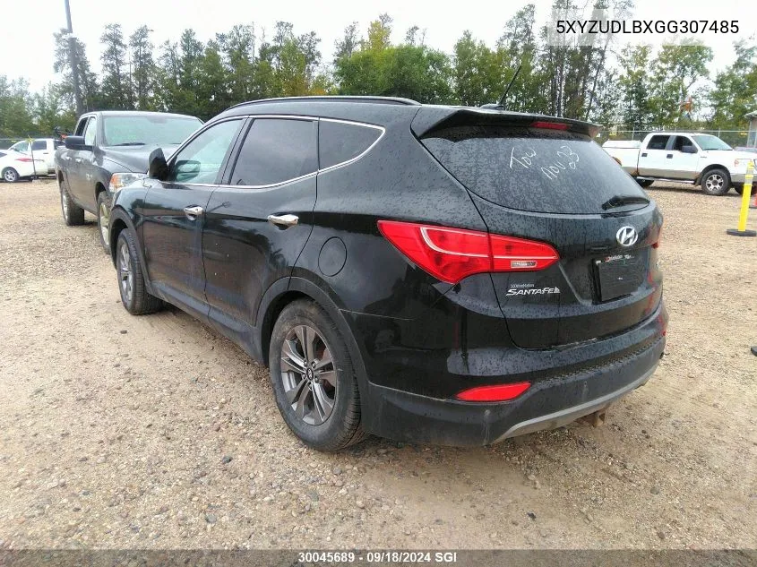 5XYZUDLBXGG307485 2016 Hyundai Santa Fe Sport