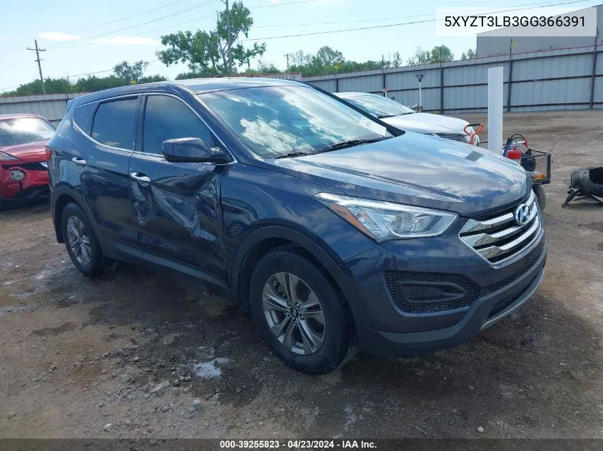 2016 Hyundai Santa Fe Sport 2.4L VIN: 5XYZT3LB3GG366391 Lot: 40383018