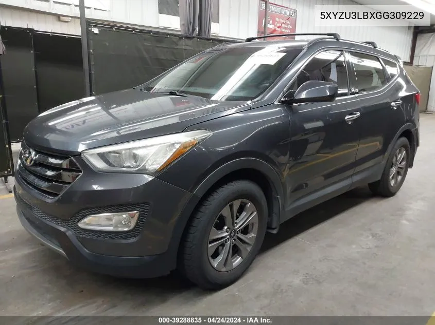 2016 Hyundai Santa Fe Sport 2.4L VIN: 5XYZU3LBXGG309229 Lot: 39288835