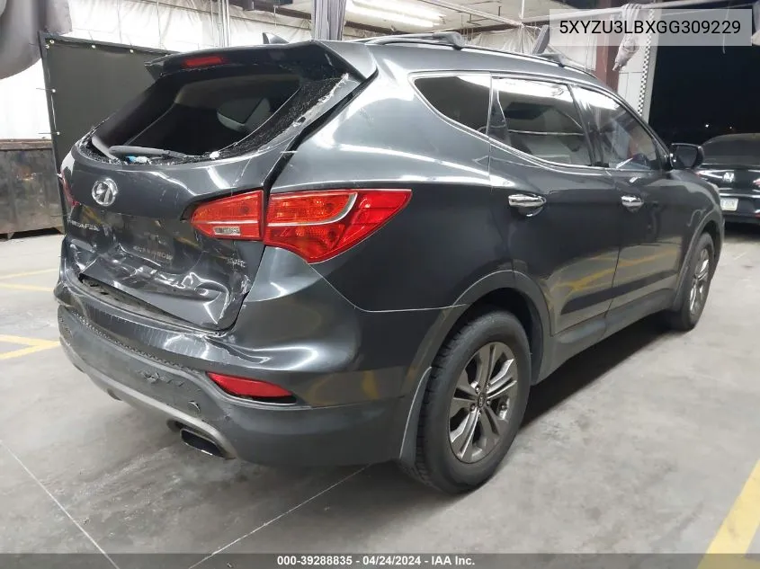 5XYZU3LBXGG309229 2016 Hyundai Santa Fe Sport 2.4L