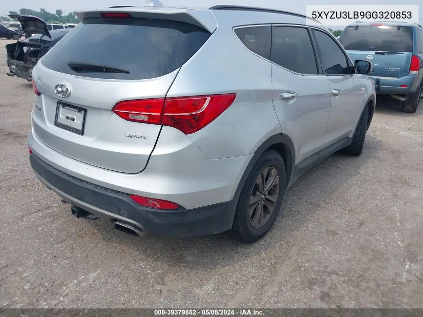 5XYZU3LB9GG320853 2016 Hyundai Santa Fe Sport 2.4L