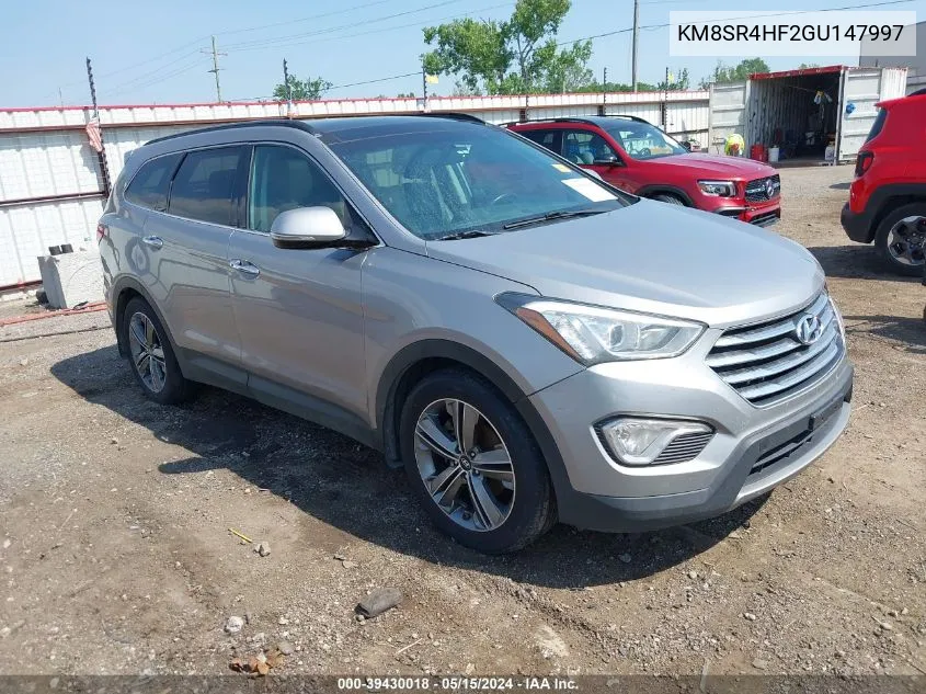 KM8SR4HF2GU147997 2016 Hyundai Santa Fe Se