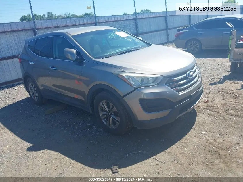 5XYZT3LB9GG352253 2016 Hyundai Santa Fe Sport 2.4L