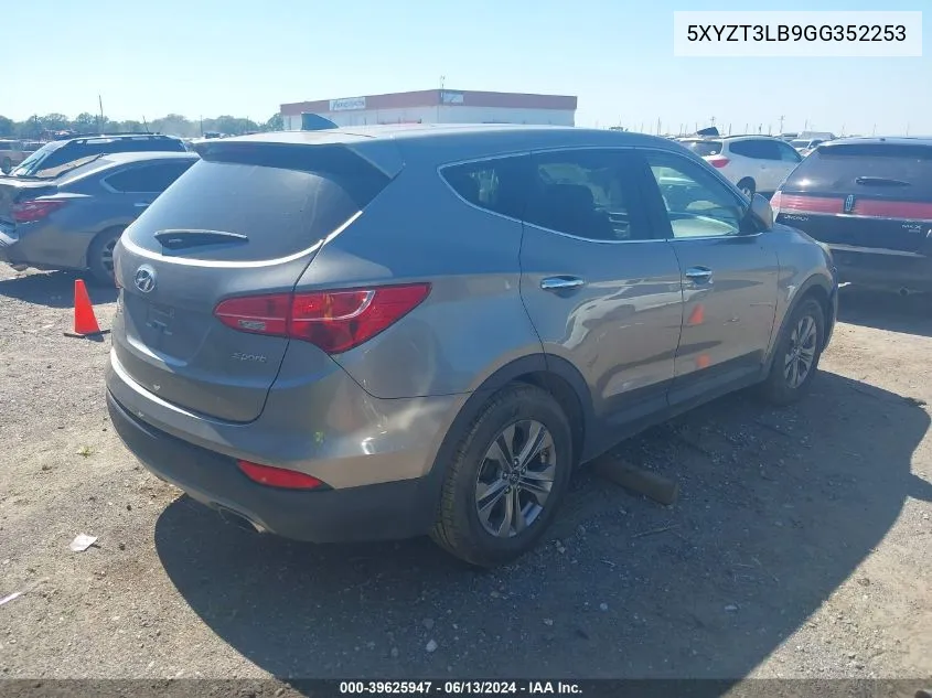 5XYZT3LB9GG352253 2016 Hyundai Santa Fe Sport 2.4L