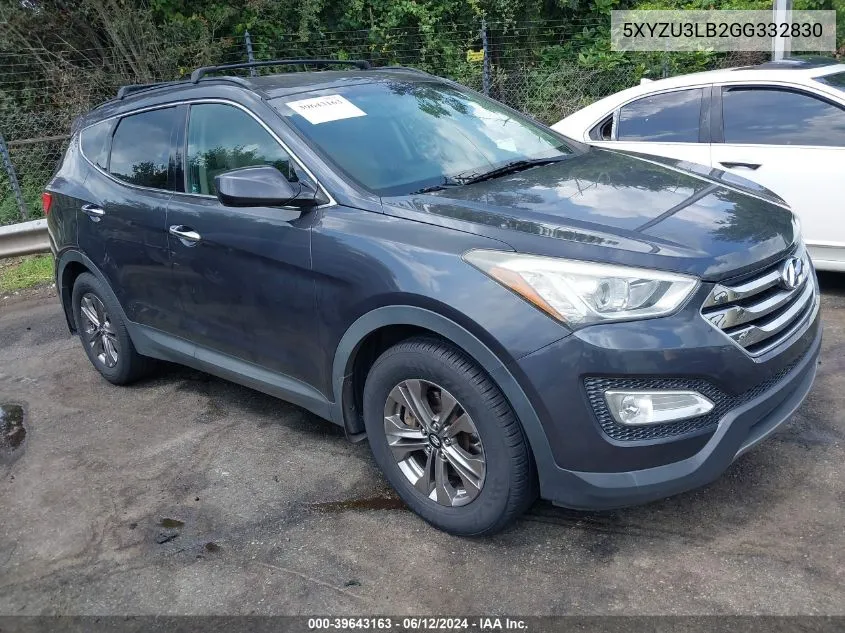 5XYZU3LB2GG332830 2016 Hyundai Santa Fe Sport 2.4L