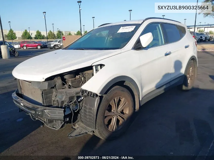 5XYZU3LB9GG325664 2016 Hyundai Santa Fe Sport 2.4L